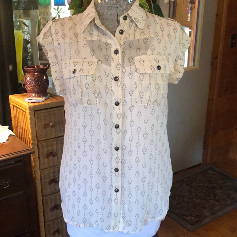 Ladies size small sheer blouse from Pleione